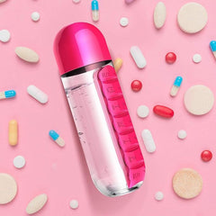 Pills Organizer with Water Bottle
