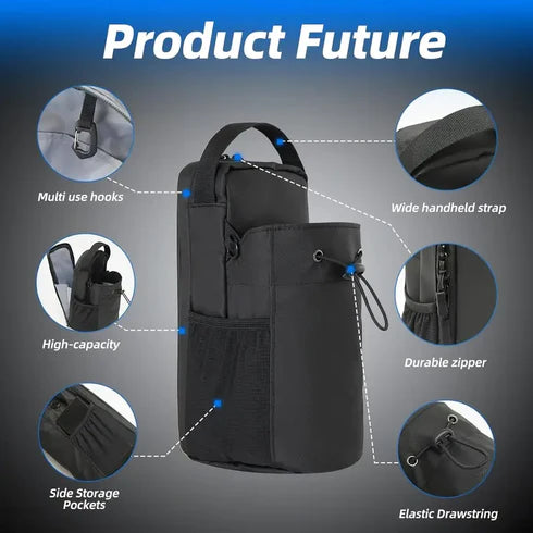 Magnetic Gym & Sports Sling Bag (Without Bottle)