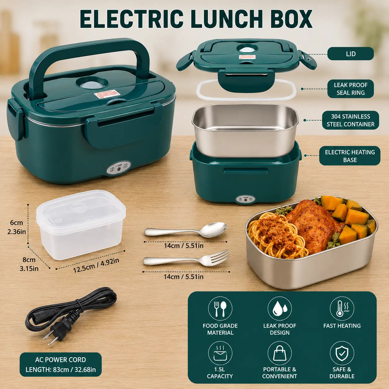 Electric Lunch Box Food Warmer