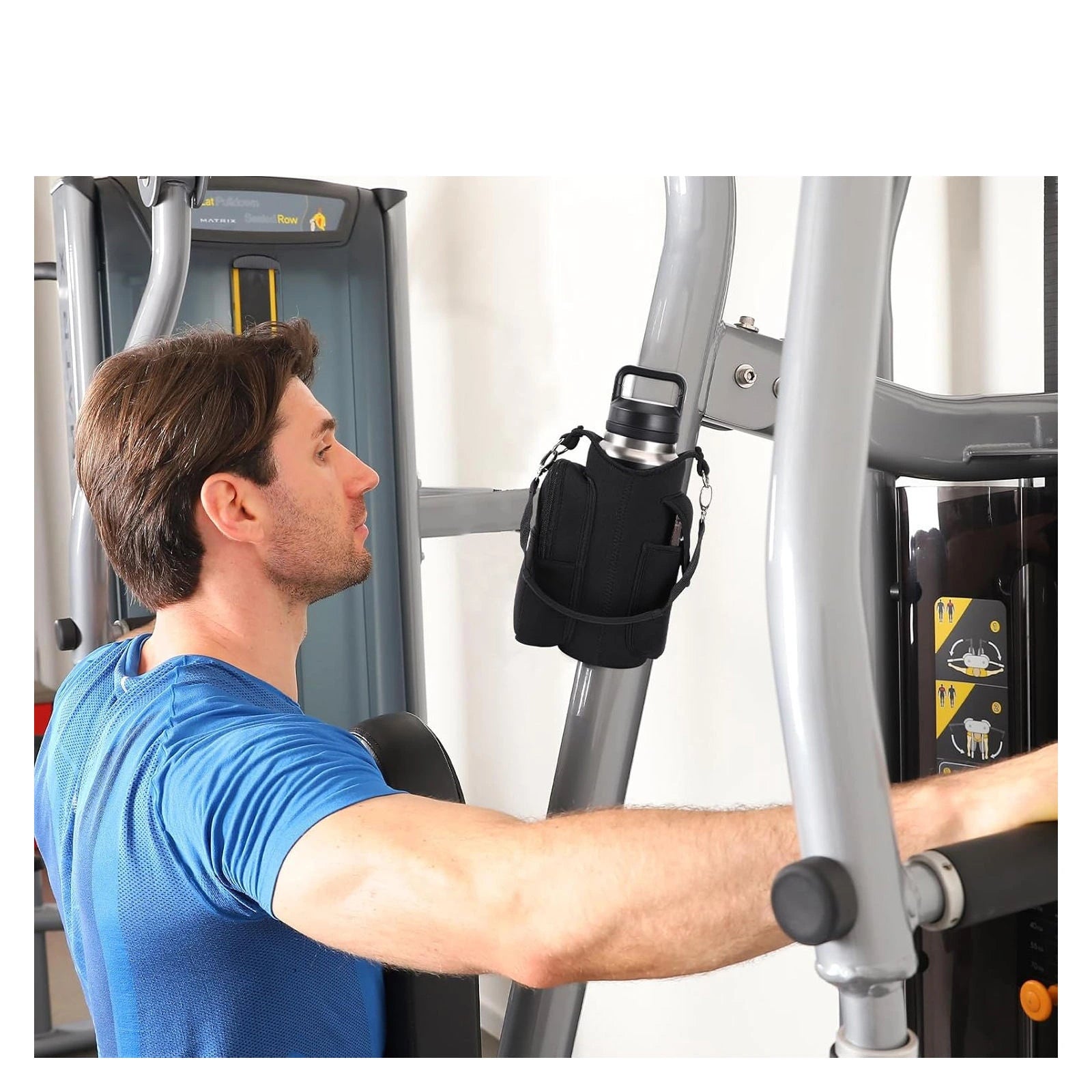 Magnetic Gym & Sports Sling Bag (Without Bottle)