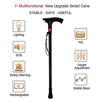 Aluminum Smart Walking Stick